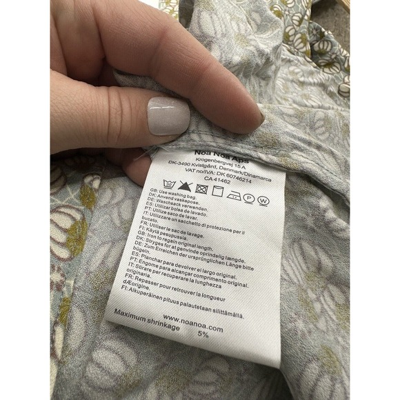 NOA NOA Size 34 XS Women Short Sleeve Shirt Dress Floral Party Date Night A10 - Picture 8 of 11